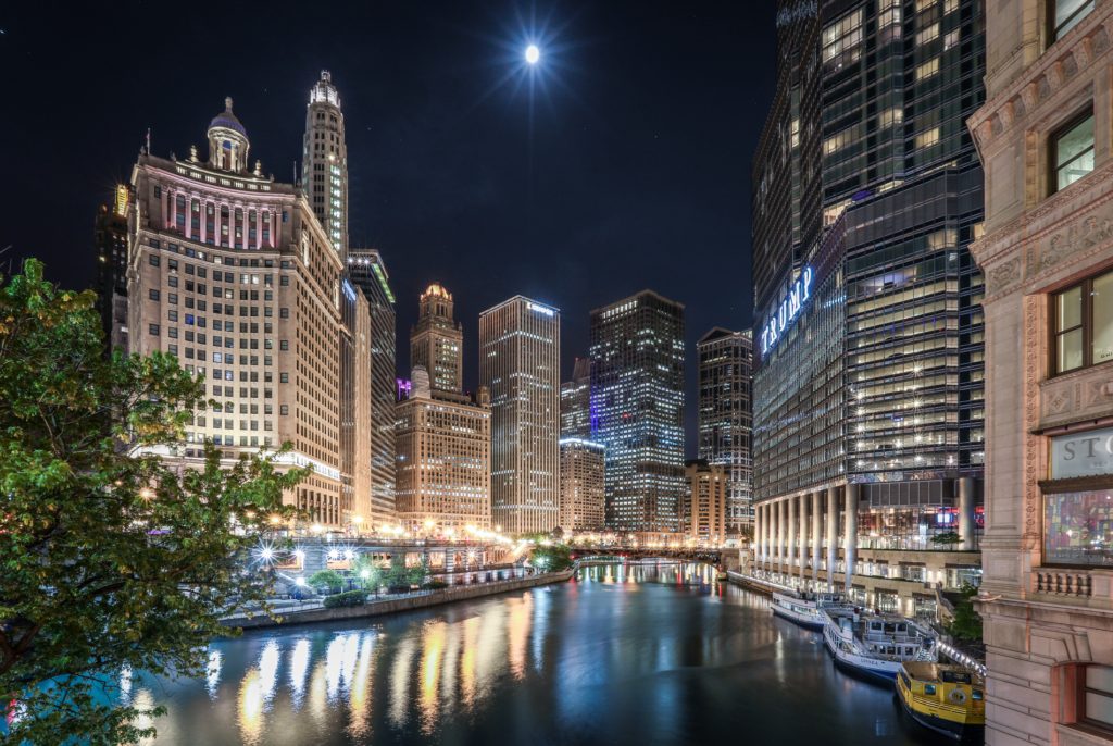 Chicago River Long exposure
